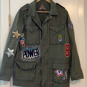 Embroidered Army Jacket